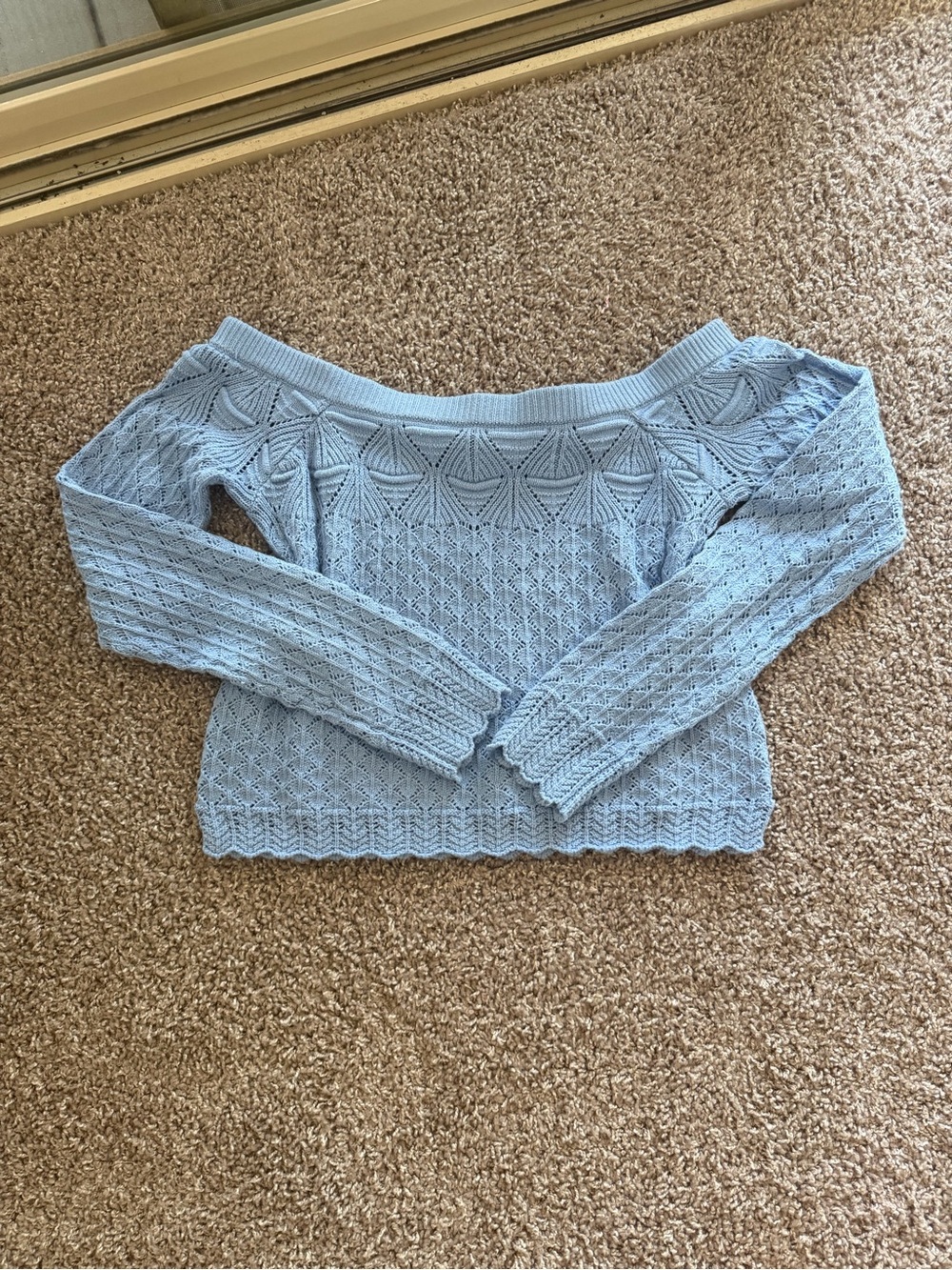 Off the shoulder sweater